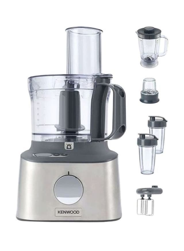 Kenwood Multipro Compact Plus Food Processor & Blender with Digital Weighing Scale 800 W FDM312SS silver/Grey/Clear