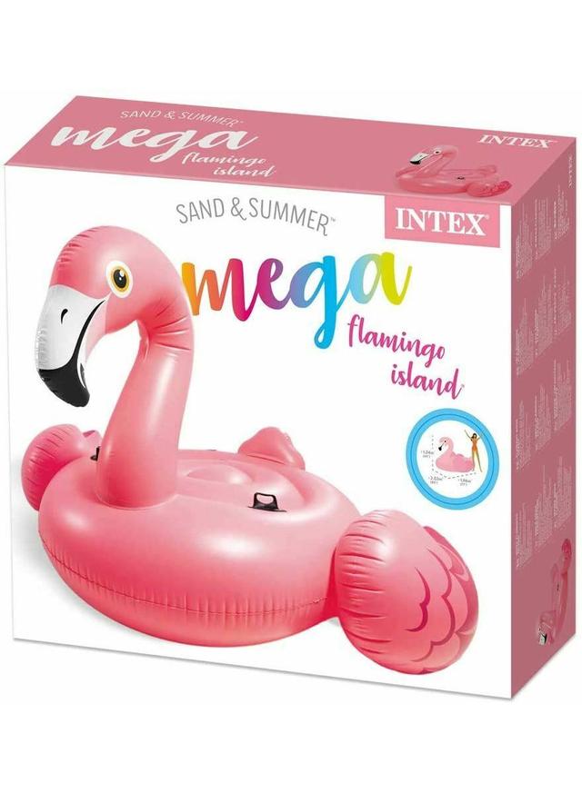 جزيرة عائمة قابلة للنفخ بتصميم طائر فلامينجو كبير | Mega Flamingo Inflatable Pool Float - SW1hZ2U6MjU2MDE3