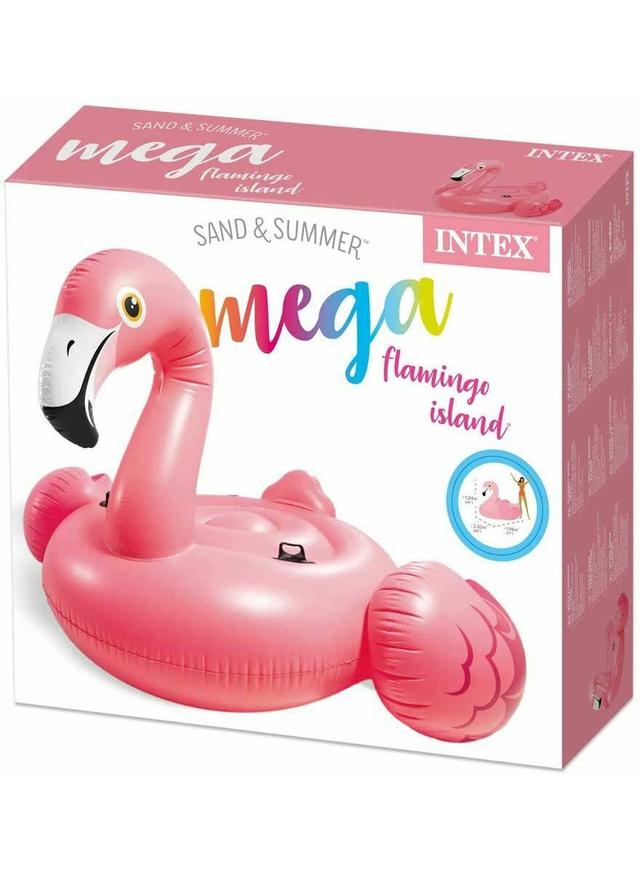 جزيرة عائمة قابلة للنفخ بتصميم طائر فلامينجو كبير | Mega Flamingo Inflatable Pool Float