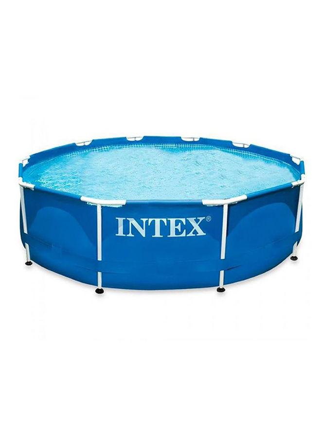 مسبح خارجي بإطار معدني بأبعاد الأبعاد 366x76سم | Intex Prism Frame Round Swimming Pool