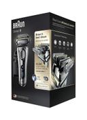 BRAUN Series 9 Wet And Dry Cross Cutting Action Shaver Including Clean And Charge System And Travel Case Black/Silver 15.5x25x15.7cm