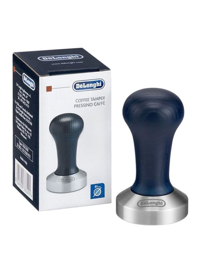 Delonghi Coffee Tamper Blue/Silver 18cm