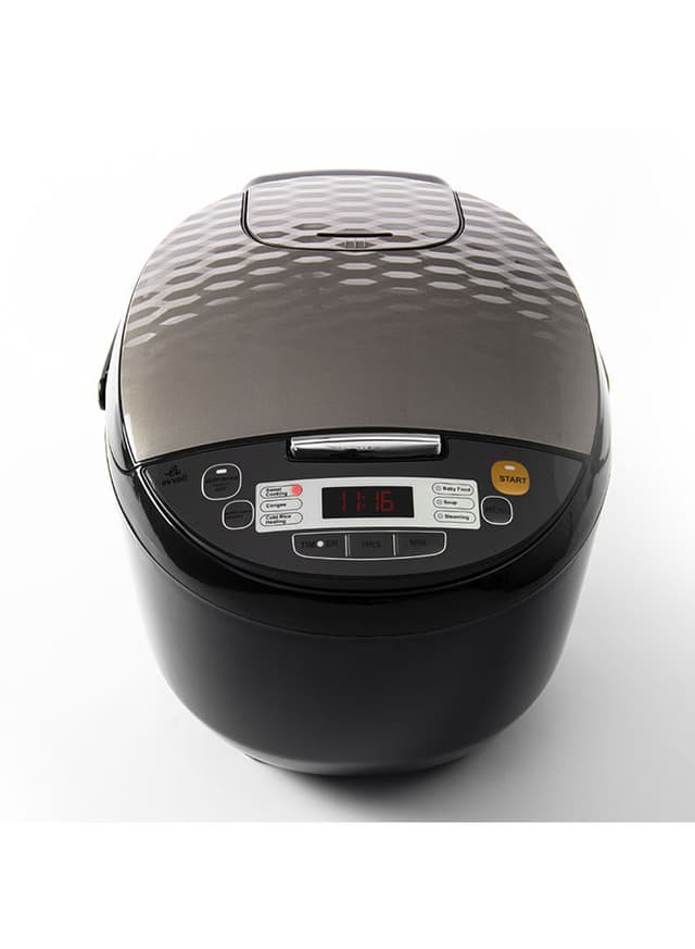 evvoli Rice Cooker with Steamer 7 programmed Function 5 l 860 W EVKA RC5006B Black
