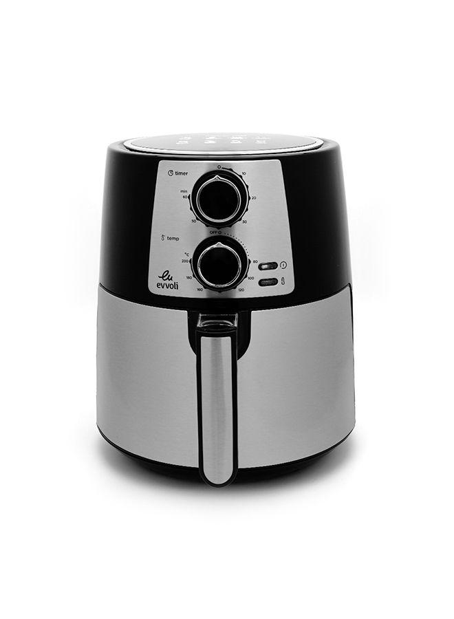 evvoli Air Fryer Timer And Adjustable Temperature Control With 2 Years Warranty 3.5 l 1400 W EVKA AF3501B Black/Grey