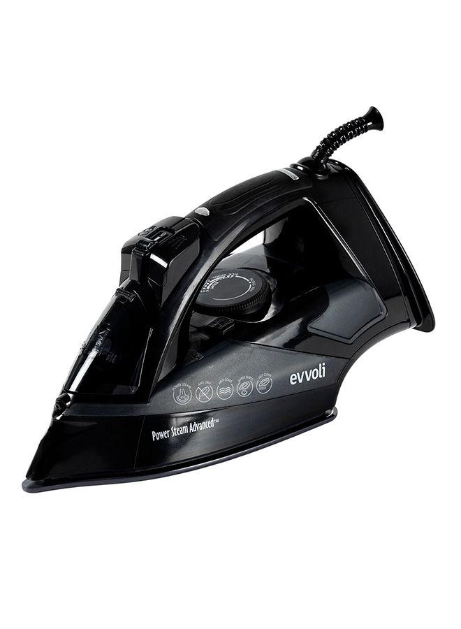 evvoli Steam Iron With Ceramic Soleplate Auto Shut Off With Anti Drip 2800 W EVIR 5MB Black