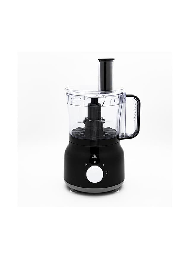 محضرة الطعام  ( مع خلاط و مطحنة )  بقوة 600 واط  evvoli - Food Processor With Blender & Grinder