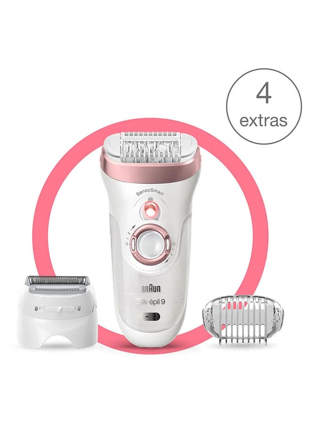 BRAUN Silk epil 9 Wet & Dry Epilator With Extras White 26x7x19.7cm