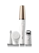 BRAUN 3 in 1 Facial Epilating, Cleansing & Skin Toning System With 5 Extras Gold/White/Grey