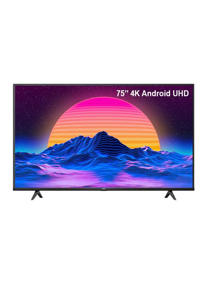 TCL 75 Inch 4K Android Smart UHD TV 75P617 Black