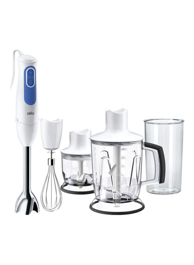 BRAUN MultiQuick 3 Hand Blender with attachments 700 W MQ3045 Aperitive Whie/Blue