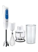 BRAUN Multiquick 3 Hand Blender with Attachments, 700 Watt 600 ml 700 W MQ 3025 Spaghetti Whie/Blue