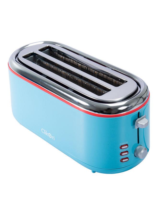 ClikOn 4 Slice Bread Toaster 1330 W CK2432 Blue