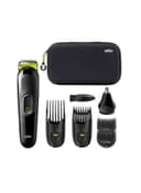 BRAUN MGK 3921 TS All in One Trimmer, 6 in 1 Styling Kit with Hard Case Black 8.59 x 18.49 x26.1cm