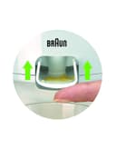 BRAUN Tribute Collection White Citrus Juicer 350 ml 60 W CJ3050 Clear/White