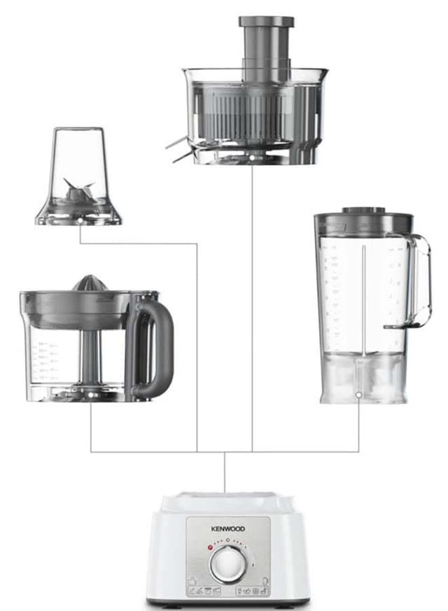 محضرة طعام بقوة 1000 واط Electric Food Processor - Kenwood