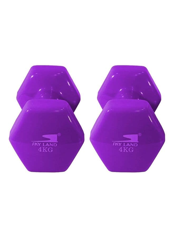 SkyLand 2-Piece Head Vinyl Dumbbell 8 Kg 9 x 21 x 16cm