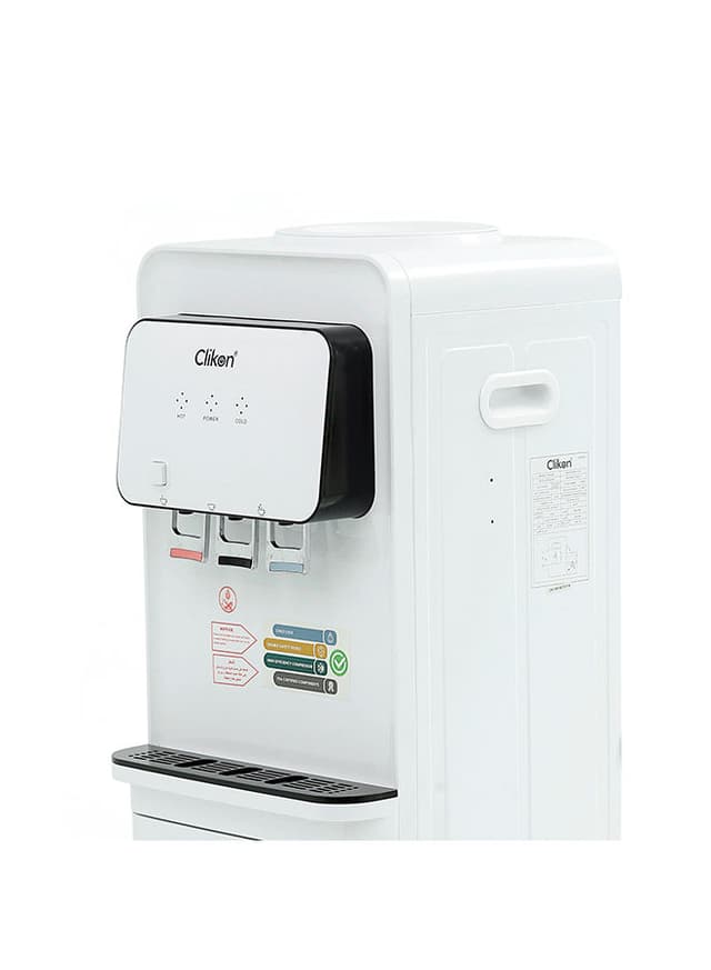 براد ماء (كولر) مع ثلاجة صغيرة  CLIKON 3 Tap Water Dispenser With Refrigerator CK4032 White