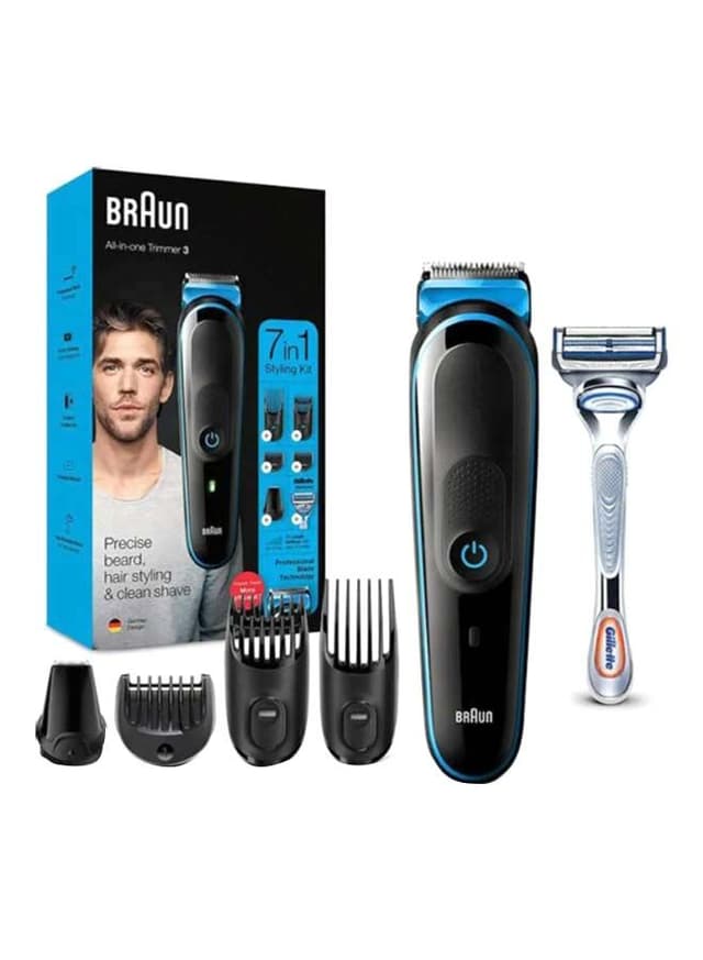 BRAUN All In One Hair Trimmer Personal Care Black/Blue