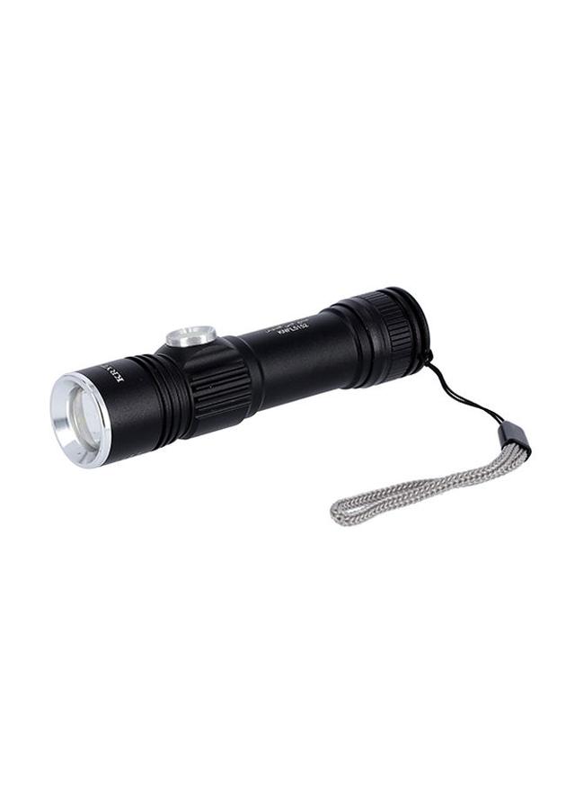 Krypton Rechargeable LED Flashlight  Powerful Torch for Camping/Hiking/Trekking/Outdoor Black/Clear - SW1hZ2U6MjgxNjg5