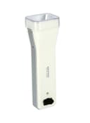 Krypton Led Rechargeable Flashlight With Solar Panel White/Black/Clear