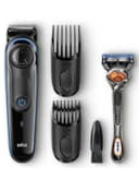 Braun BT3040 Beard Trimmer For Men With 2 Combs And Free Gillette Fusion ProGlide Razor Black