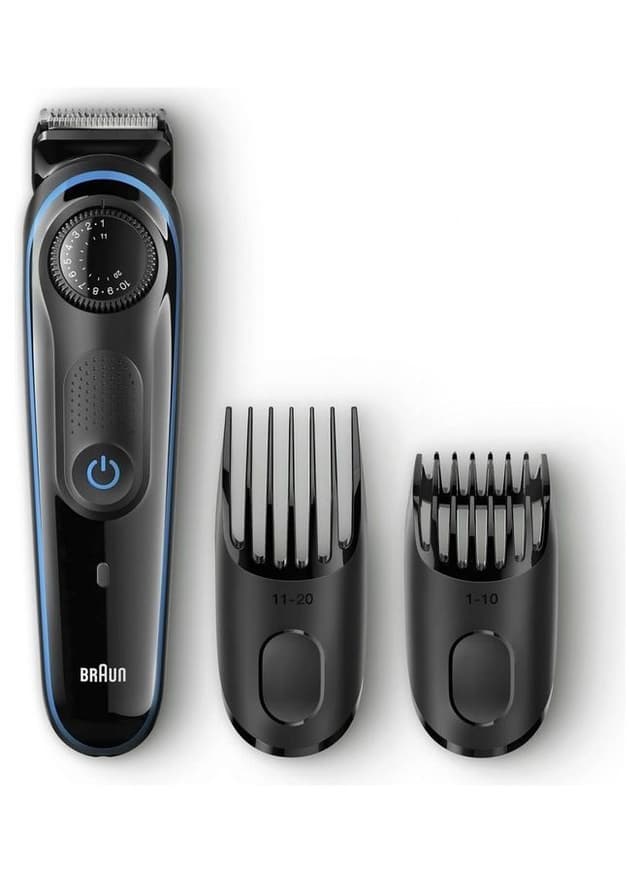 Braun BT3040 Beard Trimmer For Men With 2 Combs And Free Gillette Fusion ProGlide Razor Black