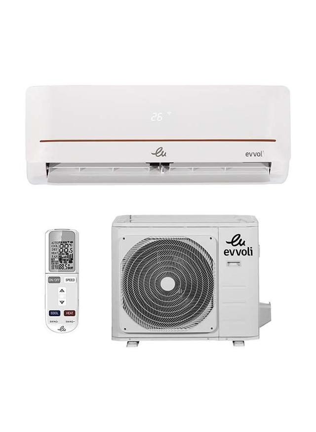 evvoli Split Air Conditioner T3 Rotary compressor 24000 BTU, Auto Restart, Self Clean, Gas R410, 2 star 2 Ton EVT3 24K MD 2S White - SW1hZ2U6MjM4NDQ1