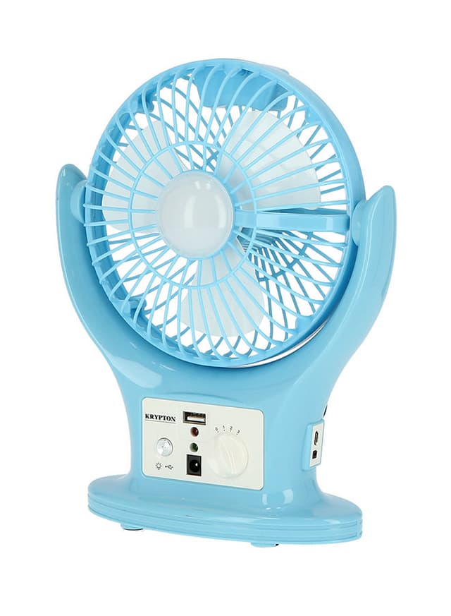 مروحة صغيرة متنقلة - KRYPTON - Plastic Fan LED Lantern - 2.4W