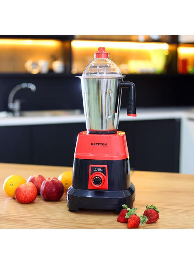 Krypton 3 In 1 Mixer Grinder With Stainless Steel Blades & Unbreakable Lids 3 kg 550 W KNB6192 Red - SW1hZ2U6MjUyOTQy