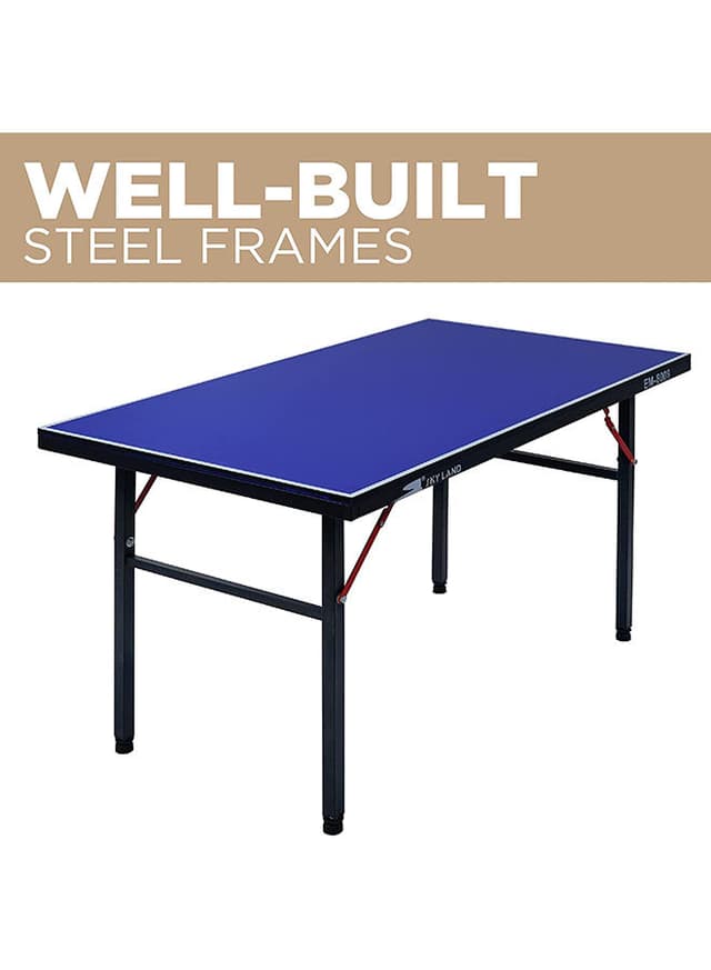 تنس طاولة اطفال قابلة للطي أزرق سكاي لاند SkyLand Blue 137x76.2x76cm Foldable Indoor Tennis Table
