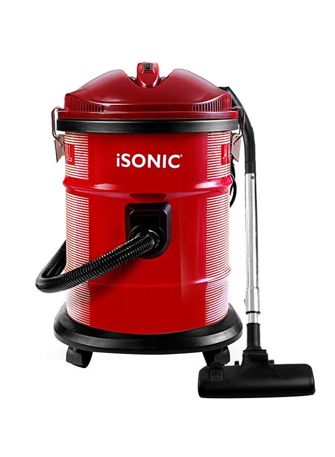 ISONIC Multifunction Vacuum Cleaner With Steel Drum 18 l 1600 W IV 600 Red