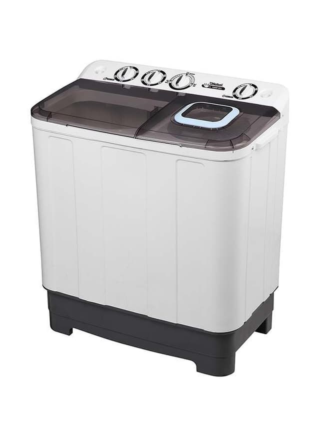 غسالة ملابس حوضين نصف اوتوماتيكية 12 كيلو غرام NOBEL - Twin Tub Semi Auto Washer
