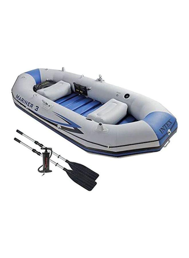 قارب قابل للنفخ عائلي بأبعاد 297x127x46 سم | Intex Boat Set Mariner