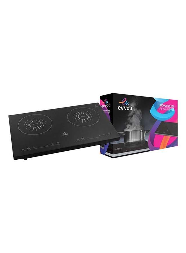 evvoli Induction Hob 2 Burners 3500W Soft Touch Control With 9 Stage