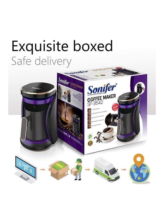 ماكينة صنع القهوة التركية بسعة 0.5 لتر وقوة 800 واط Coffee Brewer - SONIFER