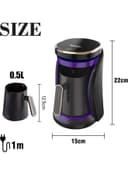 ماكينة صنع القهوة التركية بسعة 0.5 لتر وقوة 800 واط Coffee Brewer - SONIFER