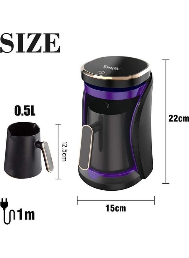 ماكينة صنع القهوة التركية بسعة 0.5 لتر وقوة 800 واط Coffee Brewer - SONIFER