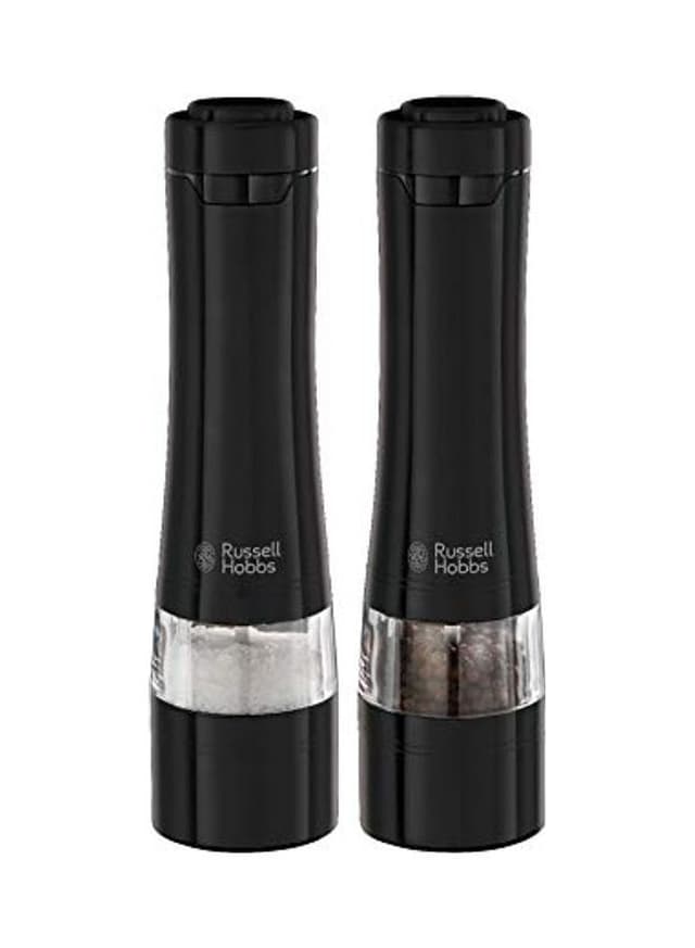 Russell Hobbs 2 Piece Electric Salt And Pepper Grinder Set Black
