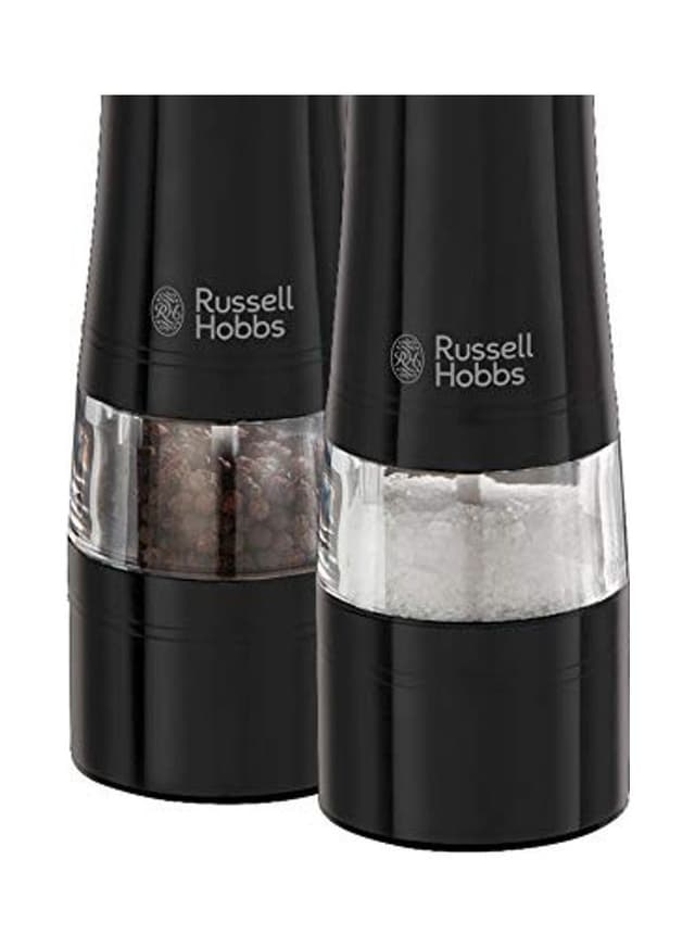 Russell Hobbs 2 Piece Electric Salt And Pepper Grinder Set Black