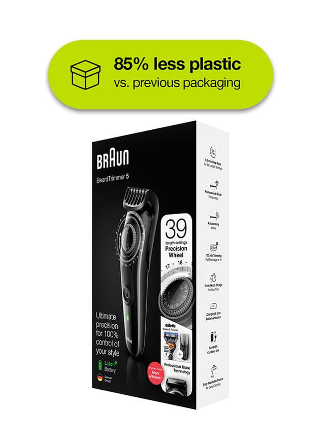 BRAUN Electric Beard & Hair Trimmer Black