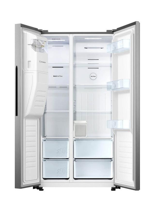 ثلاجة كهربائية مع مبرد مياه بسعة 508 لتر Side By Side Refrigerator With Water Dispenser - Hoover - SW1hZ2U6MjM4MTAz