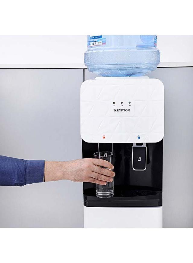 Krypton Hot & Cold Bottled Water Cooler Dispenser With Cabinet KNWD6155 White - SW1hZ2U6MjUyNDU0