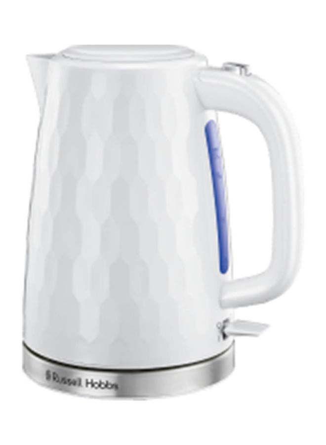 Russell Hobbs Honeycomb Cordless Plastic Kettle 1.7 l 2400 W 26050 White