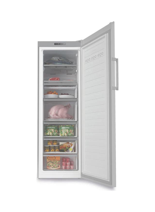 ثلاجة فريزر رأسي باب واحد 290 لتر فضي نوبل Nobel Silver 290L One Door Upright Freezer