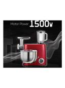 خلاط ومفرمة لحم و عجانة 3 في 1 بسعة 7 لتر 1500 واط NOBEL - 3 In 1 Bowl Mixer Blender And Meat Grinder