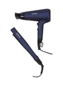 Krypton Portable 2 In 1 Hair Dryer & Hair Straightener Black - 270600