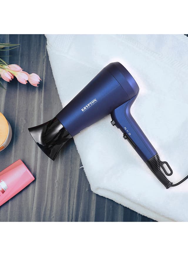 Krypton Portable 2 In 1 Hair Dryer & Hair Straightener Black - 145452