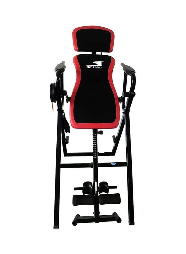 Skyland 6-in1 Sturdy Inversion Table-EM-1863: Inversion/Steel Frame/Adj.Safety Belt/Extra-Large Padding/Comfortable Safety Feet Bar/Intelligent Swivel System/Recomm Weight100kg and Height of 155-198cm