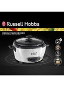 Russell Hobbs Large Rice Cooker And Steamer 500 W 27040GCC WH White - SW1hZ2U6MjY1MzU2