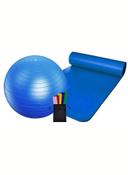 SkyLand Yoga Equipment Set Includes Yoga Mat, Yoga Ball & Yoga Exercise Band 67x35x21cm - 263029